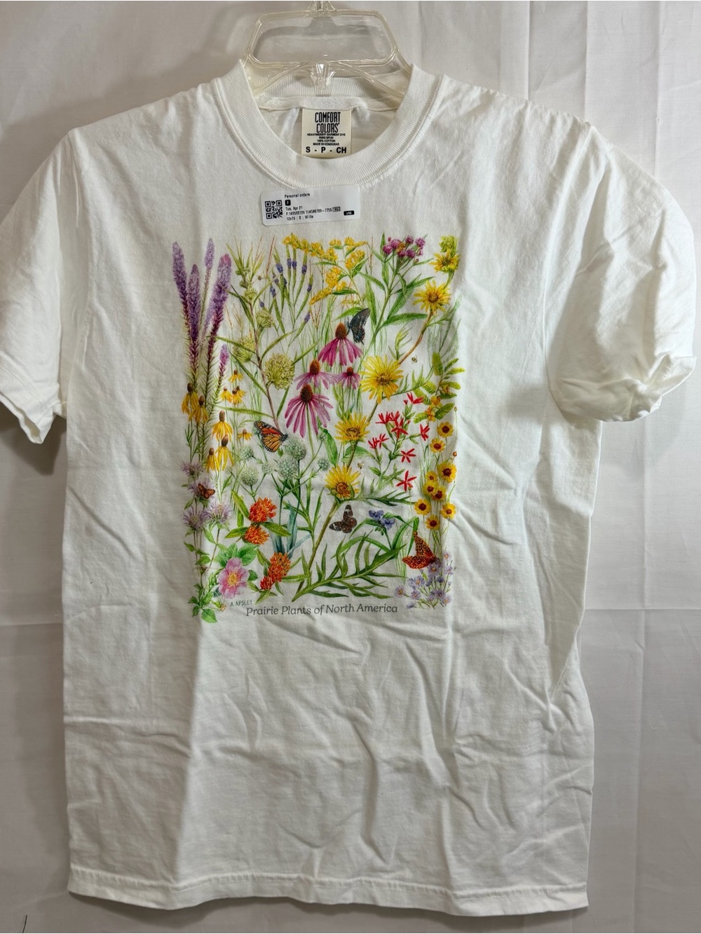 Comfort Colors Prairie Plants Short Sleeve Cream T-Shirt